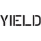 Yield Parking Lot Marking Stencil